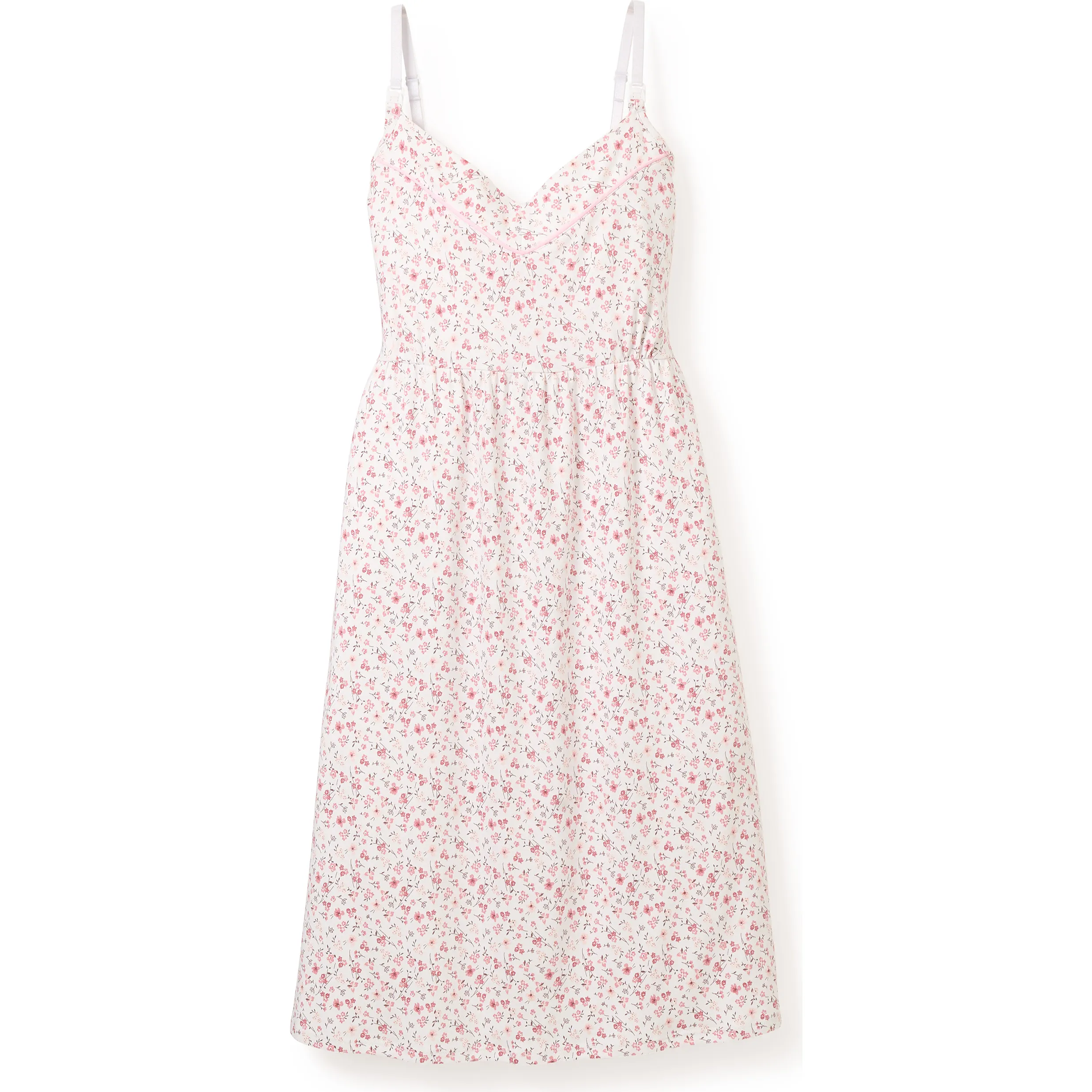 Petite Plume Pima Cotton Maternity Nightgown, Dorset Floral