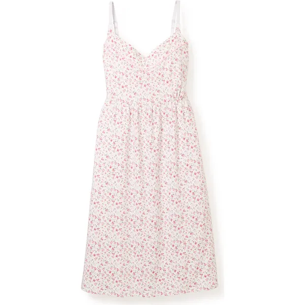 Petite Plume Pima Cotton Maternity Nightgown, Dorset Floral