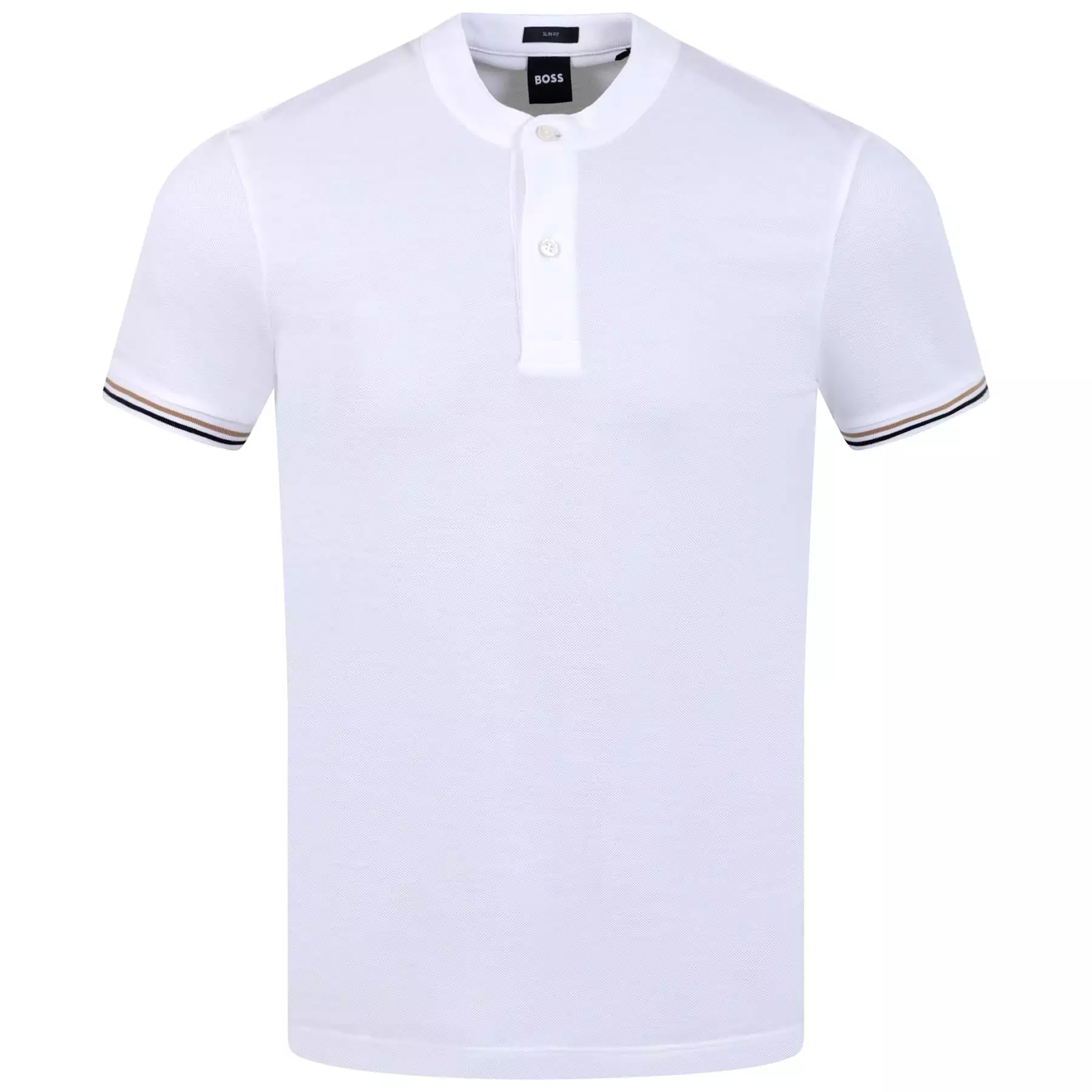 Pollini 01 Jersey Cotton Slim Fit Polo White - AW23