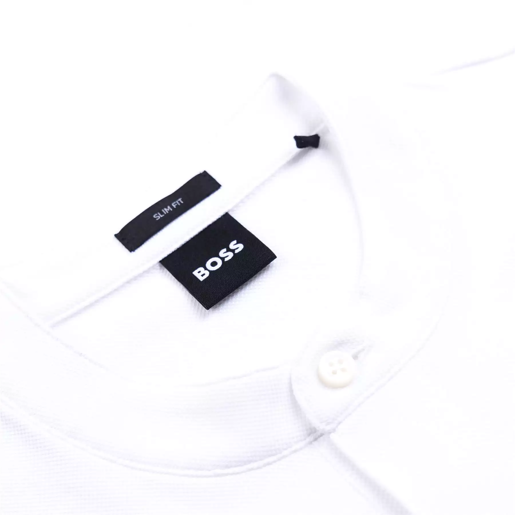 Pollini 01 Jersey Cotton Slim Fit Polo White - AW23