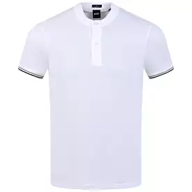 Pollini 01 Jersey Cotton Slim Fit Polo White - AW23