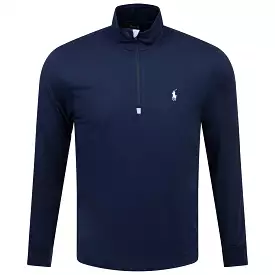 Polo Golf Stretch Jersey Quarter Zip Mid Layer French Navy - 2024