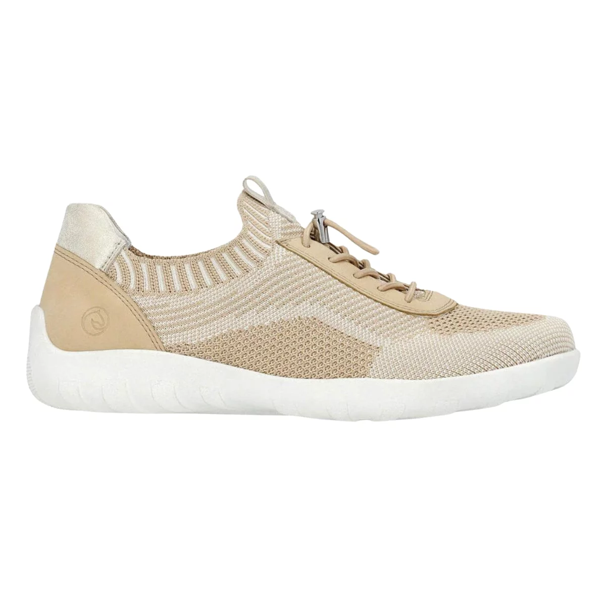 Rieker Women's R3518-20 Liv Corduroy-Vanilla/Tan/Bone Mesh