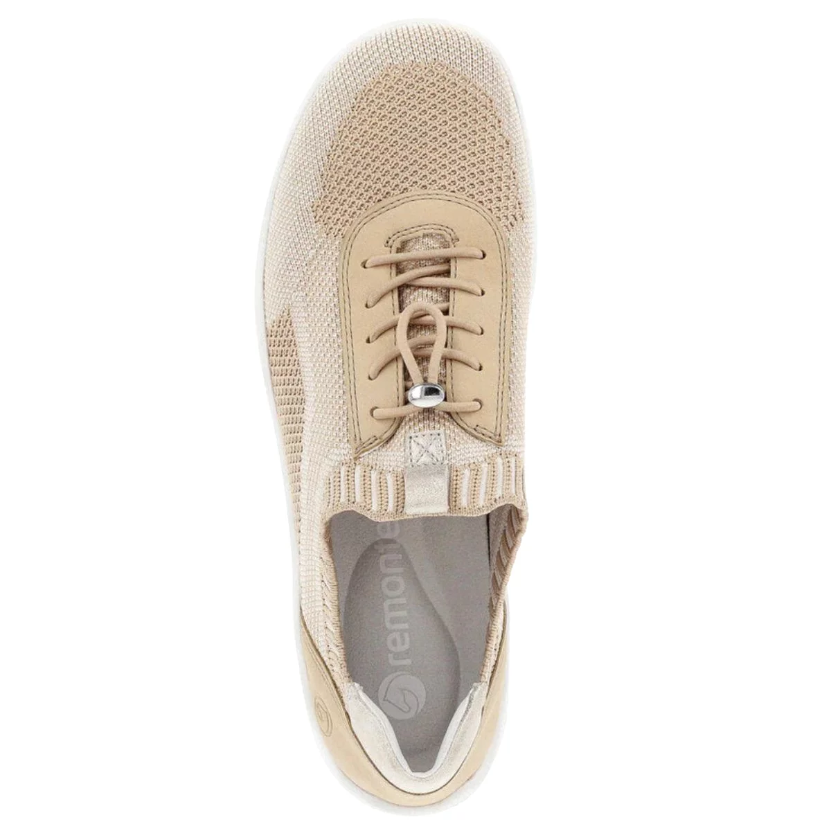 Rieker Women's R3518-20 Liv Corduroy-Vanilla/Tan/Bone Mesh