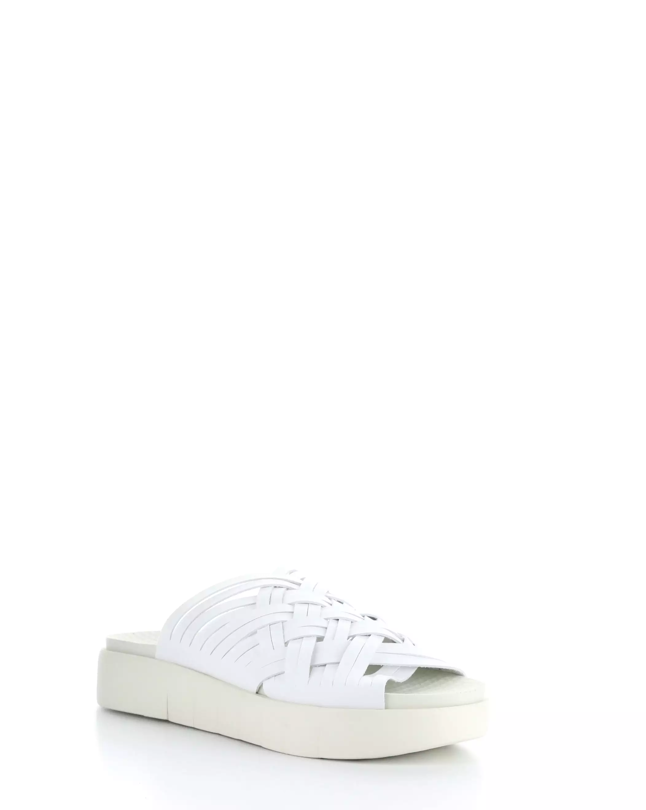 RISED WHITE Slip-on Sandals