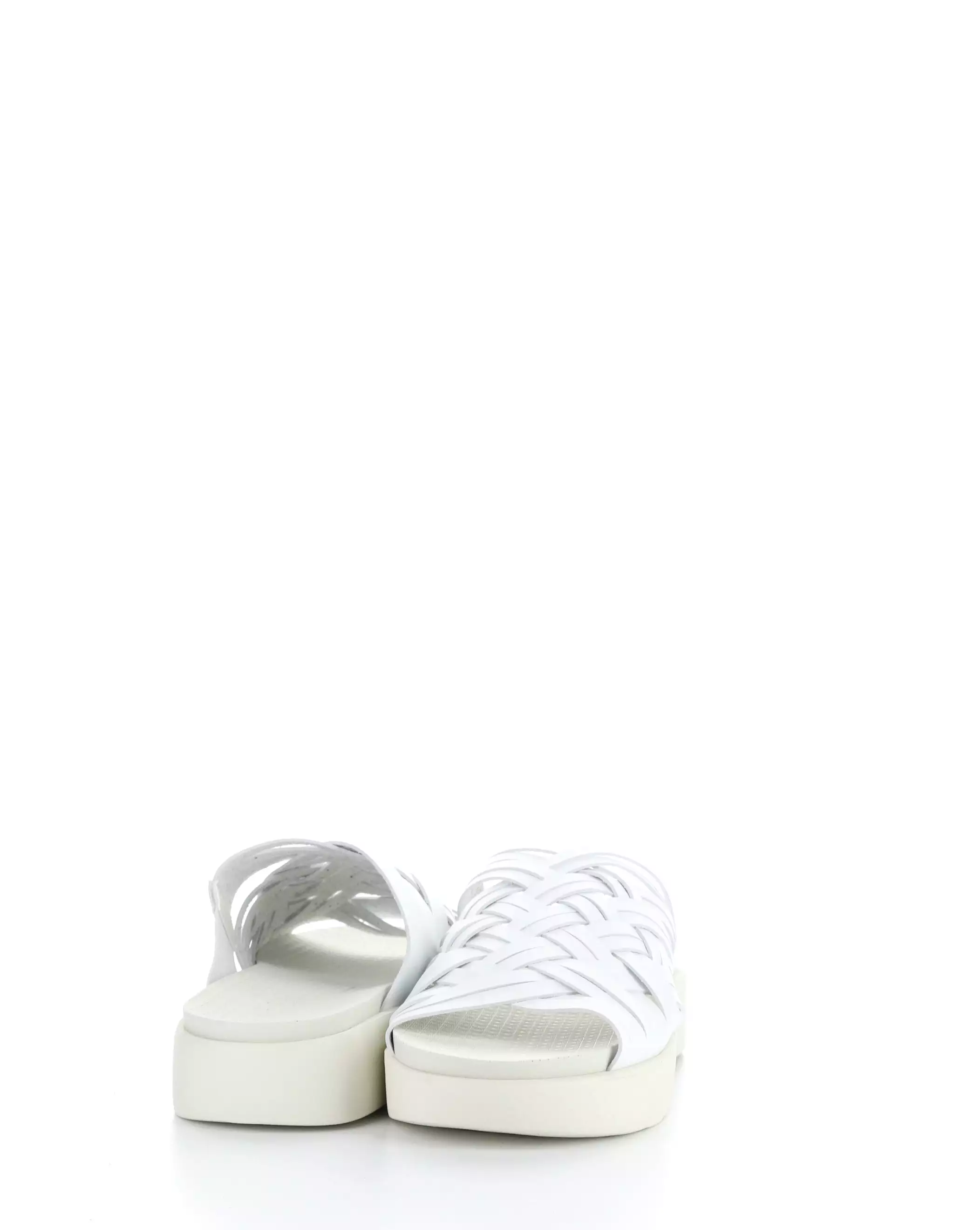 RISED WHITE Slip-on Sandals