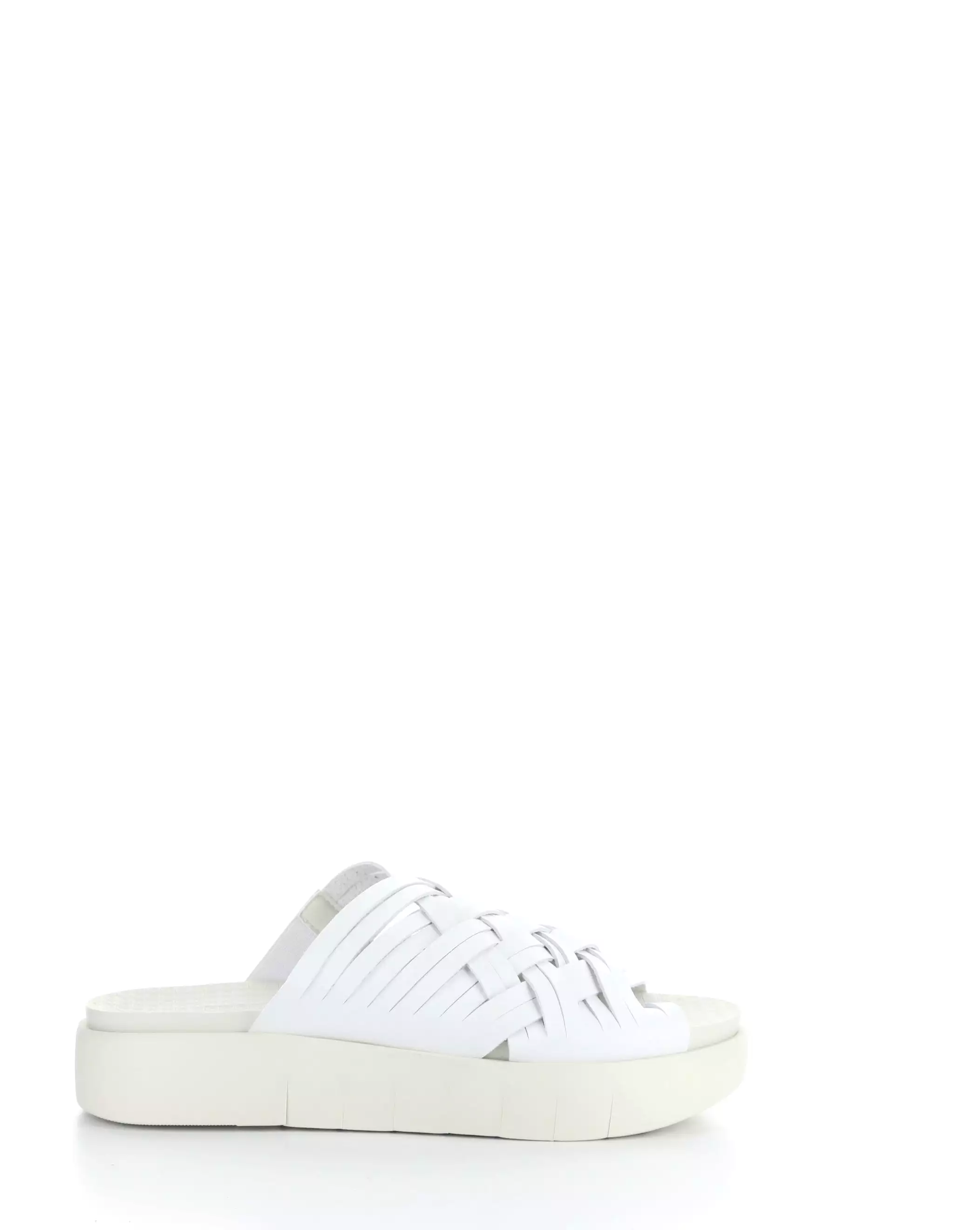 RISED WHITE Slip-on Sandals