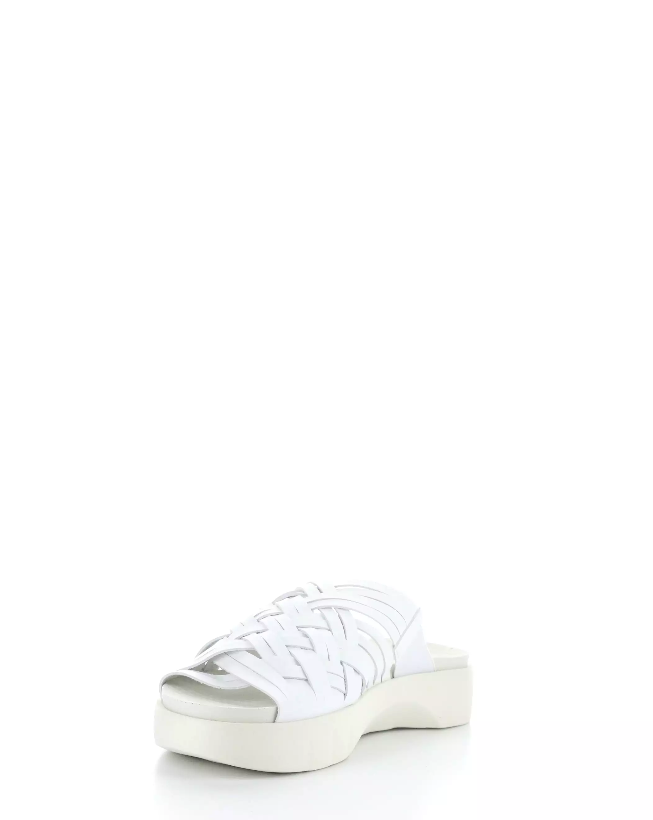 RISED WHITE Slip-on Sandals