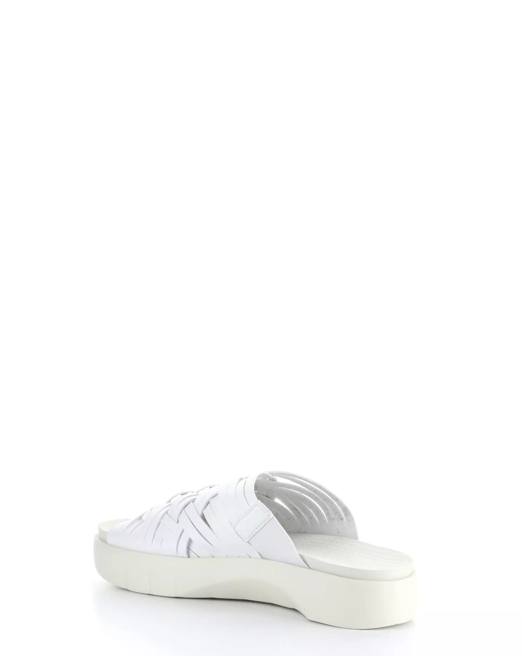 RISED WHITE Slip-on Sandals