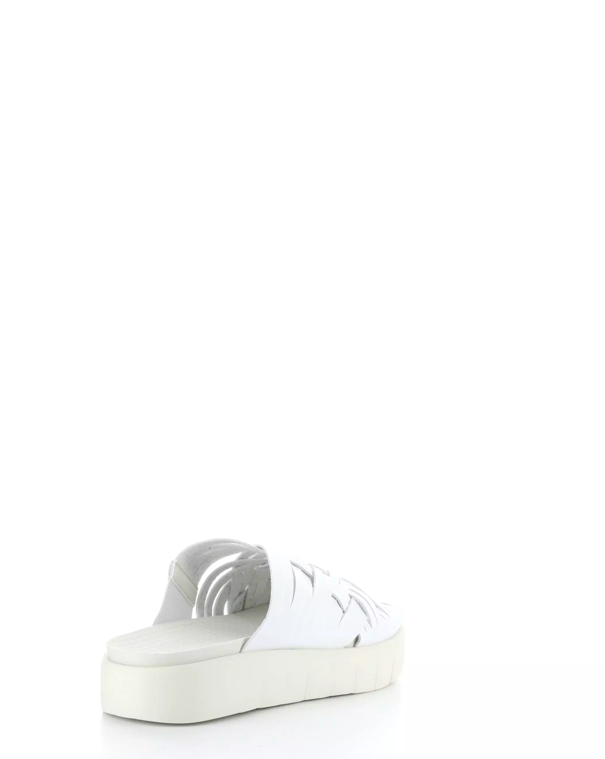 RISED WHITE Slip-on Sandals