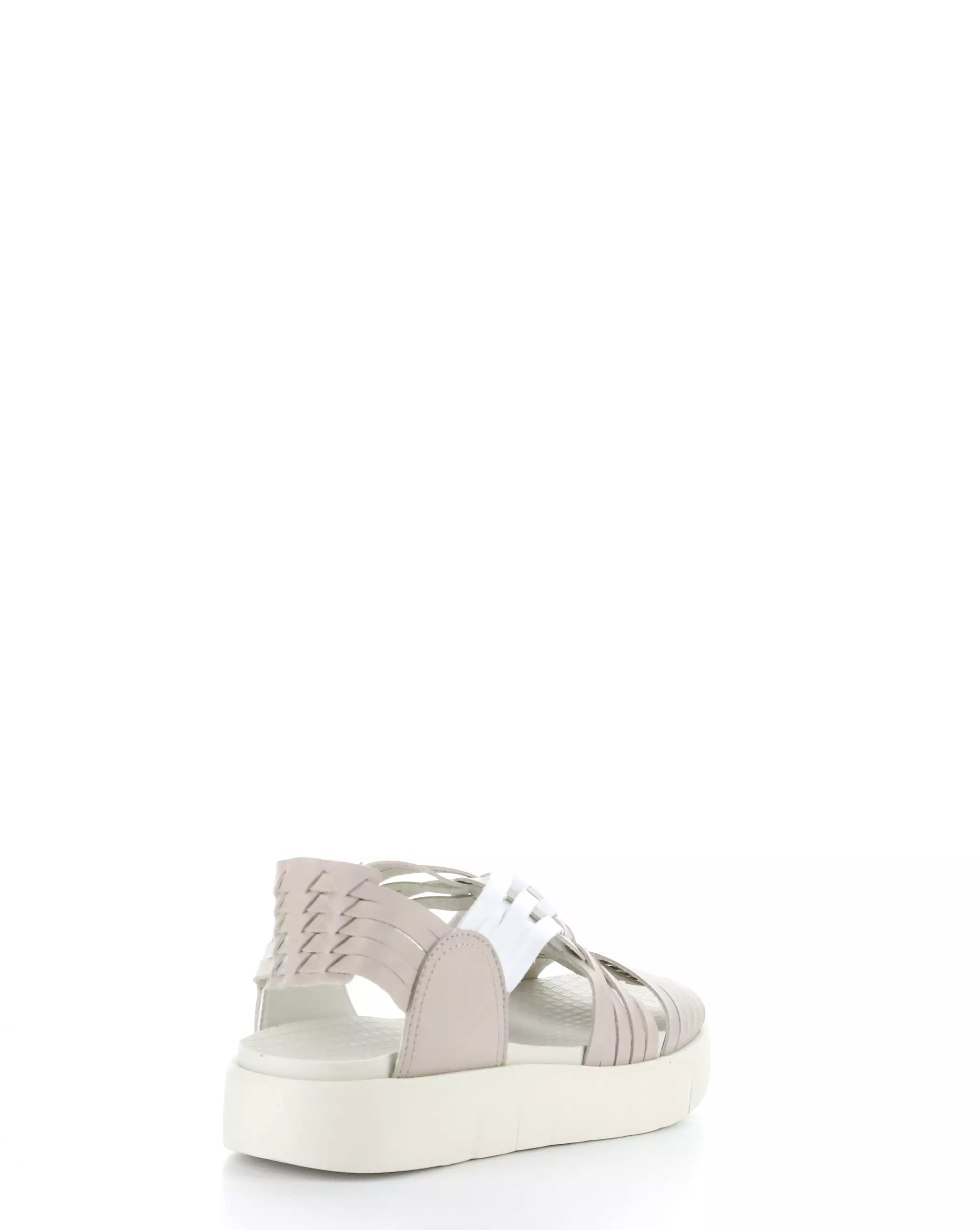 RIZER BEIGE/WHITE Round Toe Sandals