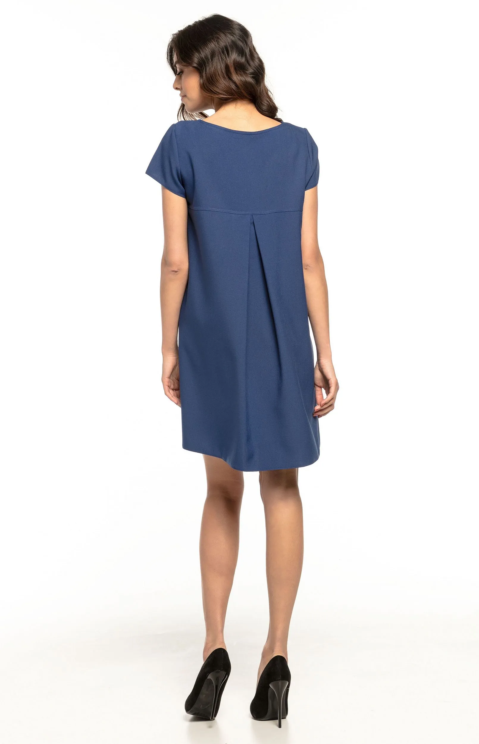 Robe ample courte bleue