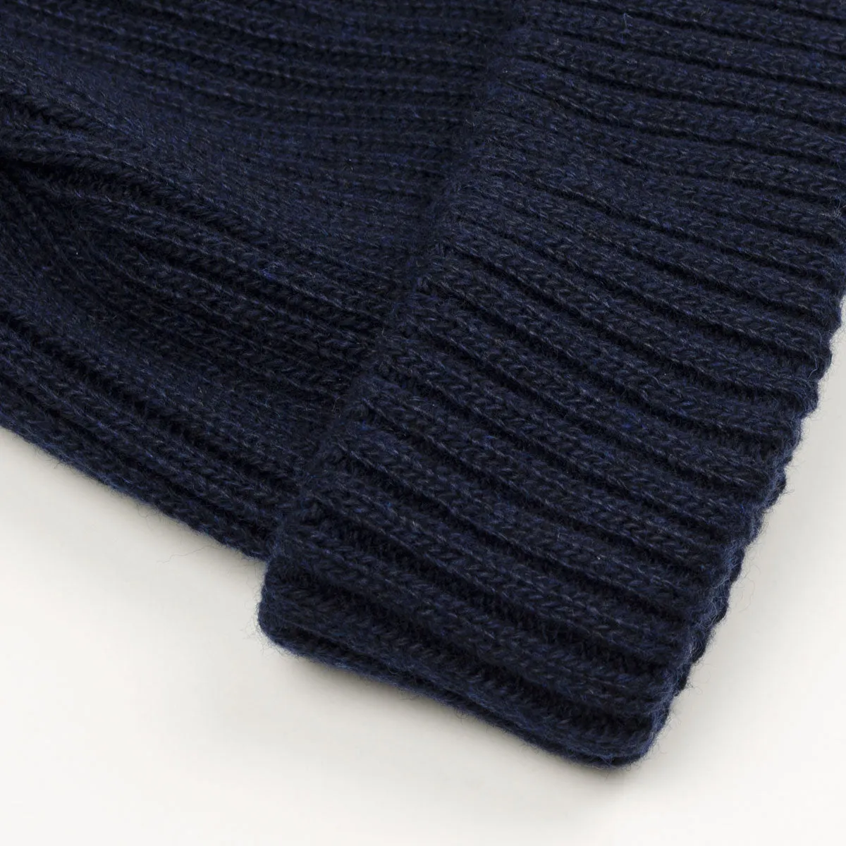 RoToTo - Recycle W/PL 2x2 Beanie - Navy