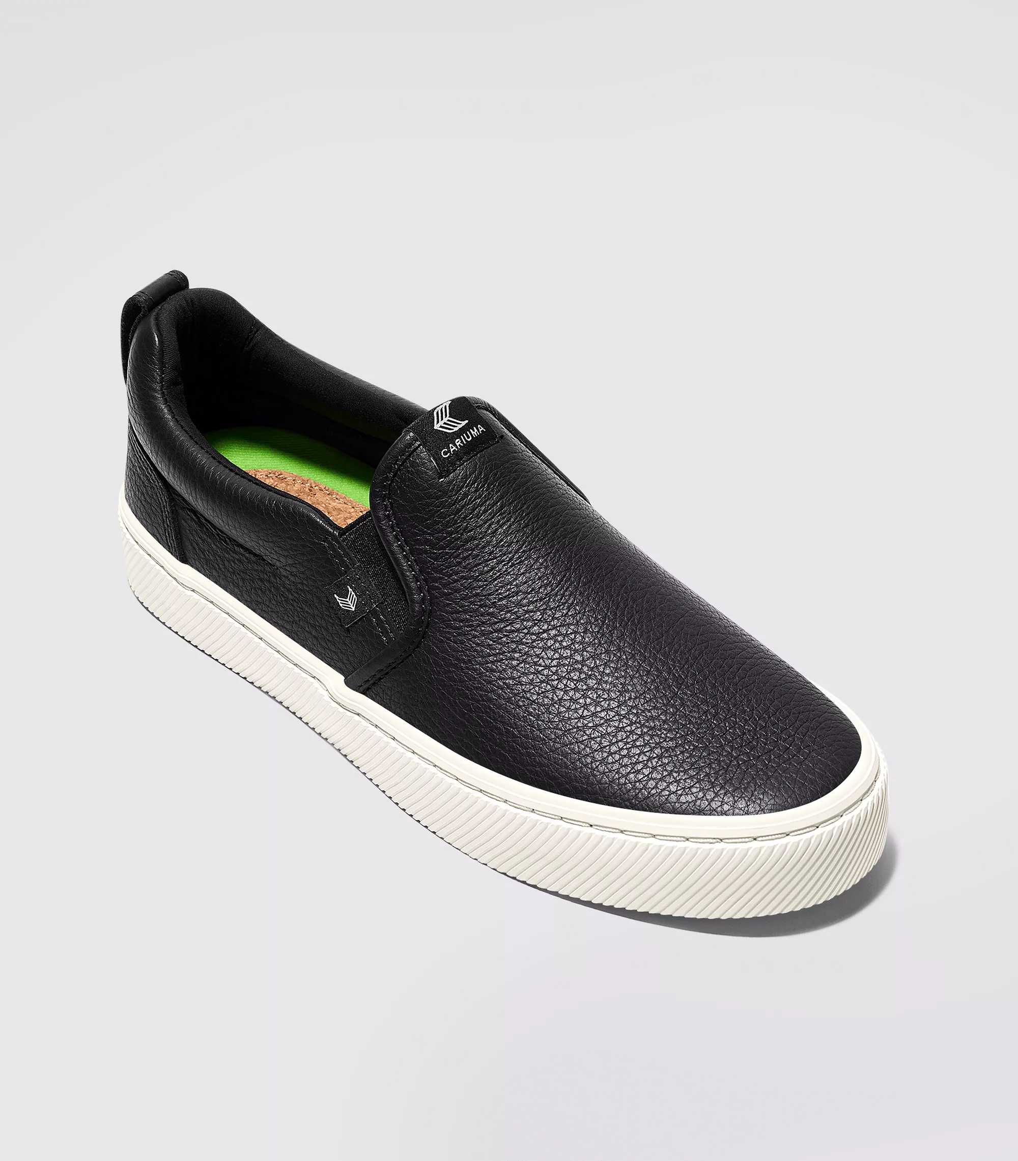 SLIP-ON Black Premium Leather Sneaker Women