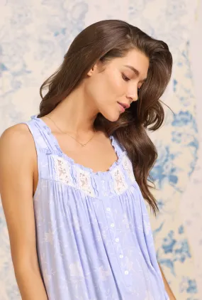 TencelMaritime Sapphire Eileen  Floral Nightgown