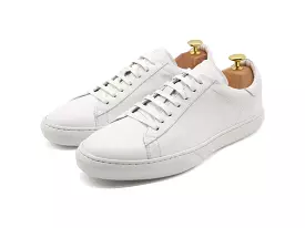 Tomlins Men's Calf Leather Low Top Sneakers - White