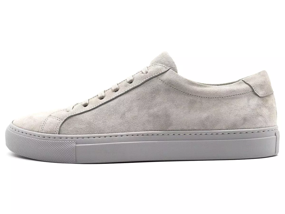 Tomlins Men's Calf Suede Low Top Sneakers - Shale Grey