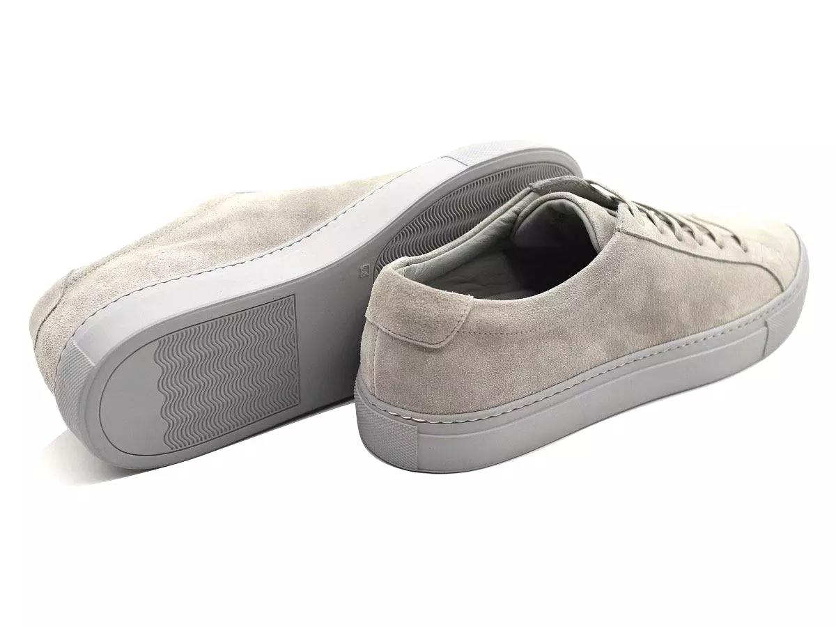 Tomlins Men's Calf Suede Low Top Sneakers - Shale Grey