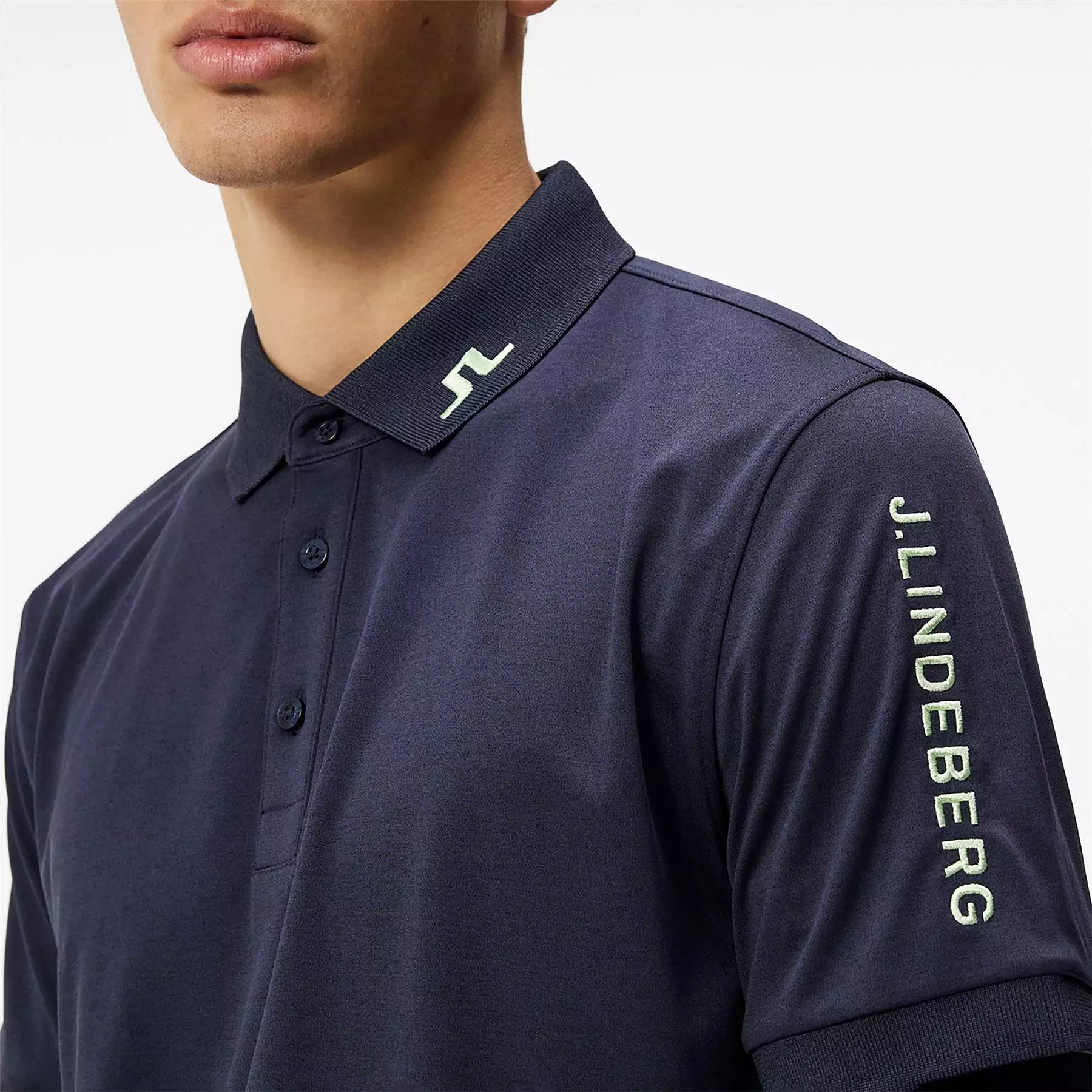 Tour Tech Slim Fit TX Jersey Polo Navy Melange - SS24