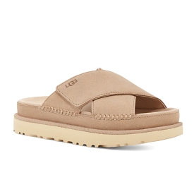 UGG Women's Goldenstar Cross Slide Driftwood