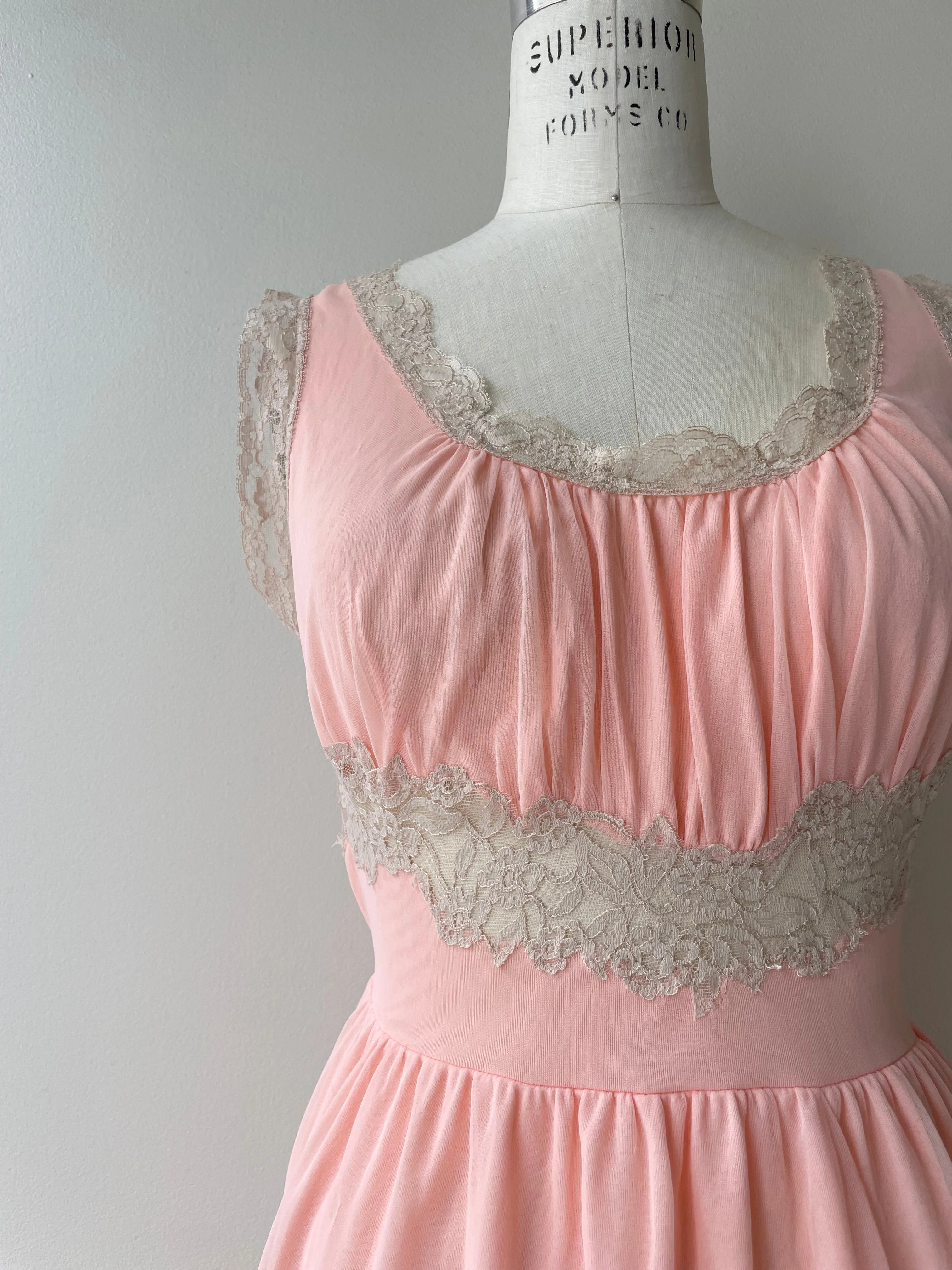 Vintage 1960s Lisle Nightgown