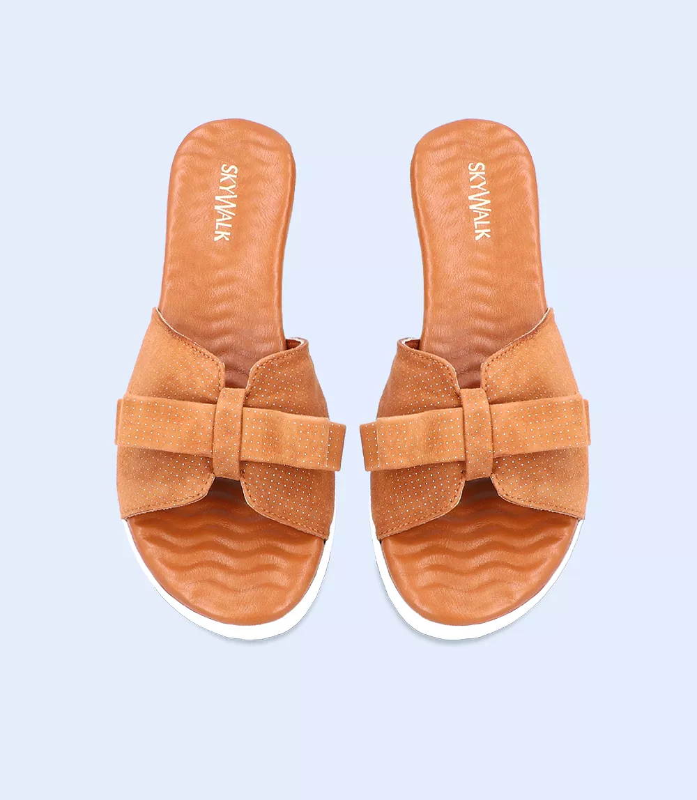 W9697-MUSTARD-Women Comfort Slipper