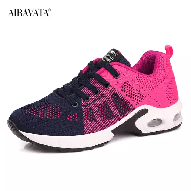 Women Light Lace Up Running Shoes Lady Outdoor Breathable Air Cushion shoes