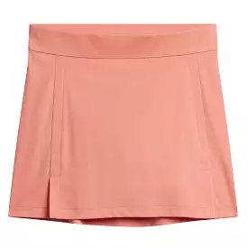 Womens Amelie TX Jersey Mid Skirt Burnt Coral Pink - SS24