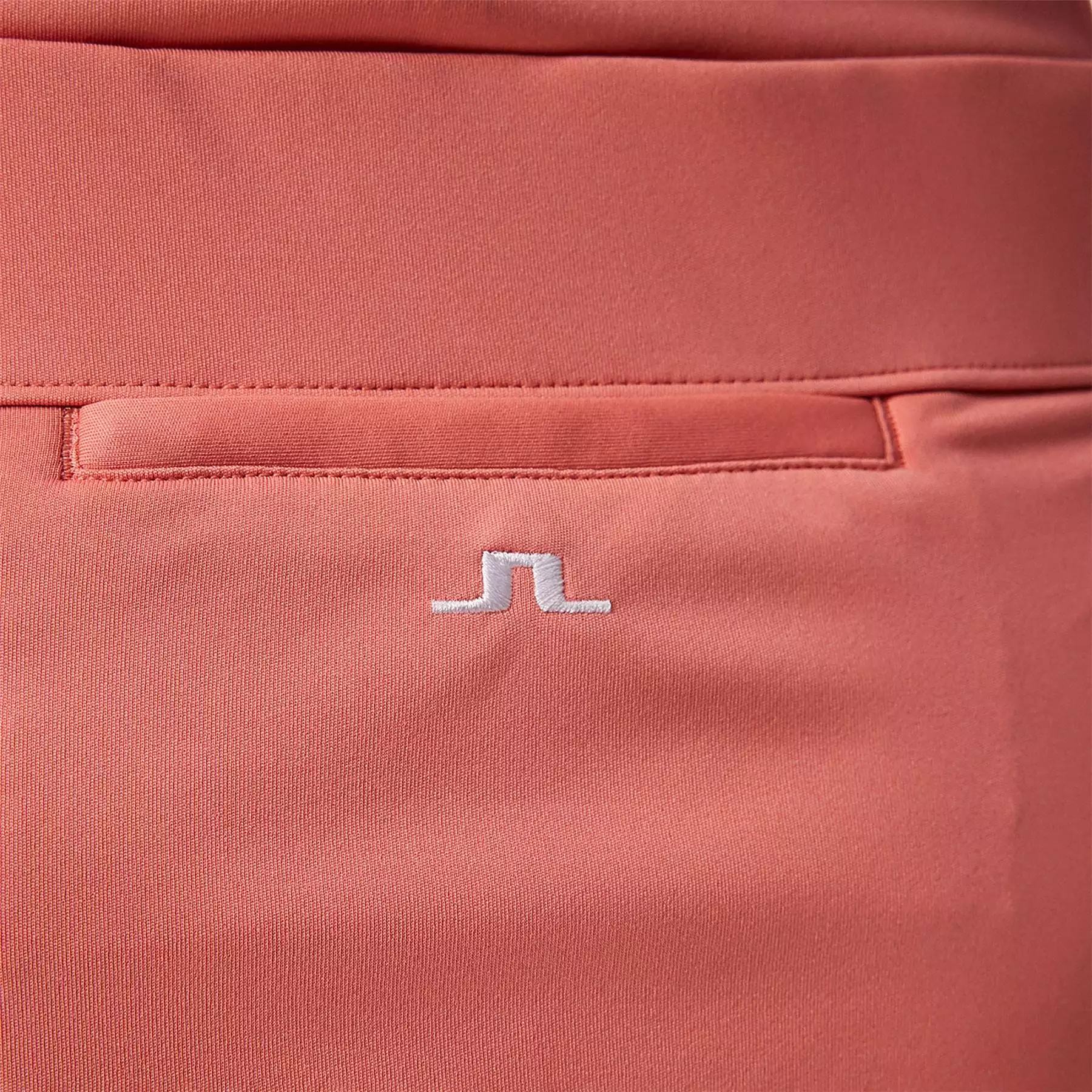 Womens Amelie TX Jersey Mid Skirt Burnt Coral Pink - SS24