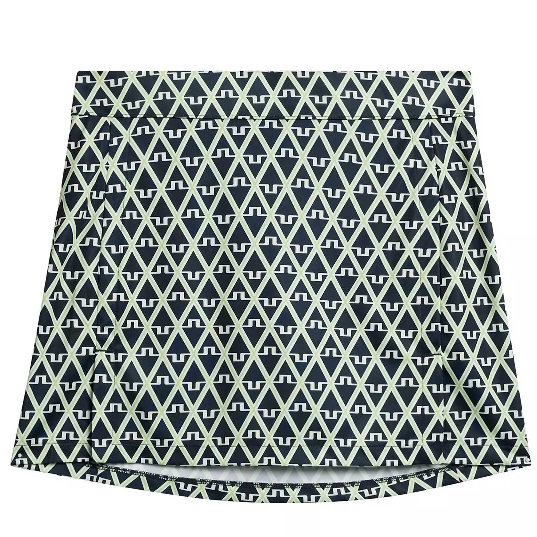 Womens Amelie TX Jersey Printed Mid Skirt Geo JL Navy - SS24