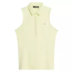 Womens Dena Sleeveless TX Jersey Polo Wax Yellow - SS24