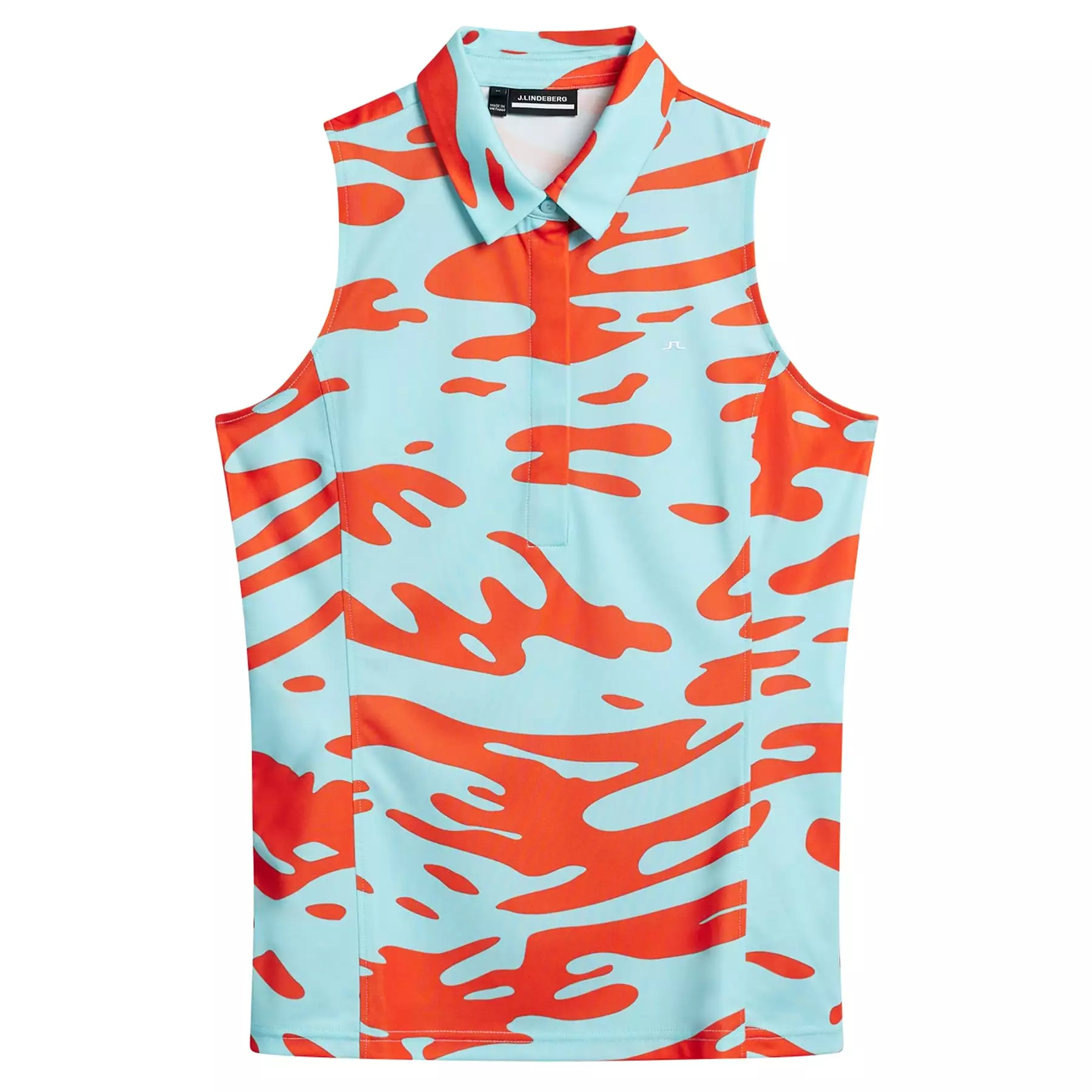 Womens Dena Sleeveless TX Jersey Print Polo Neptune Atomizer - SS24