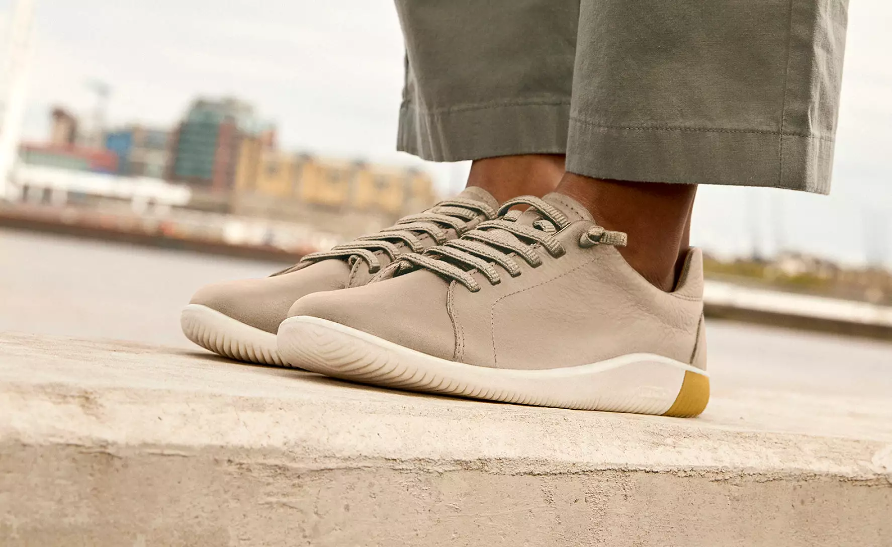 Women's KNX Leather Sneaker  |  Safari/Star White