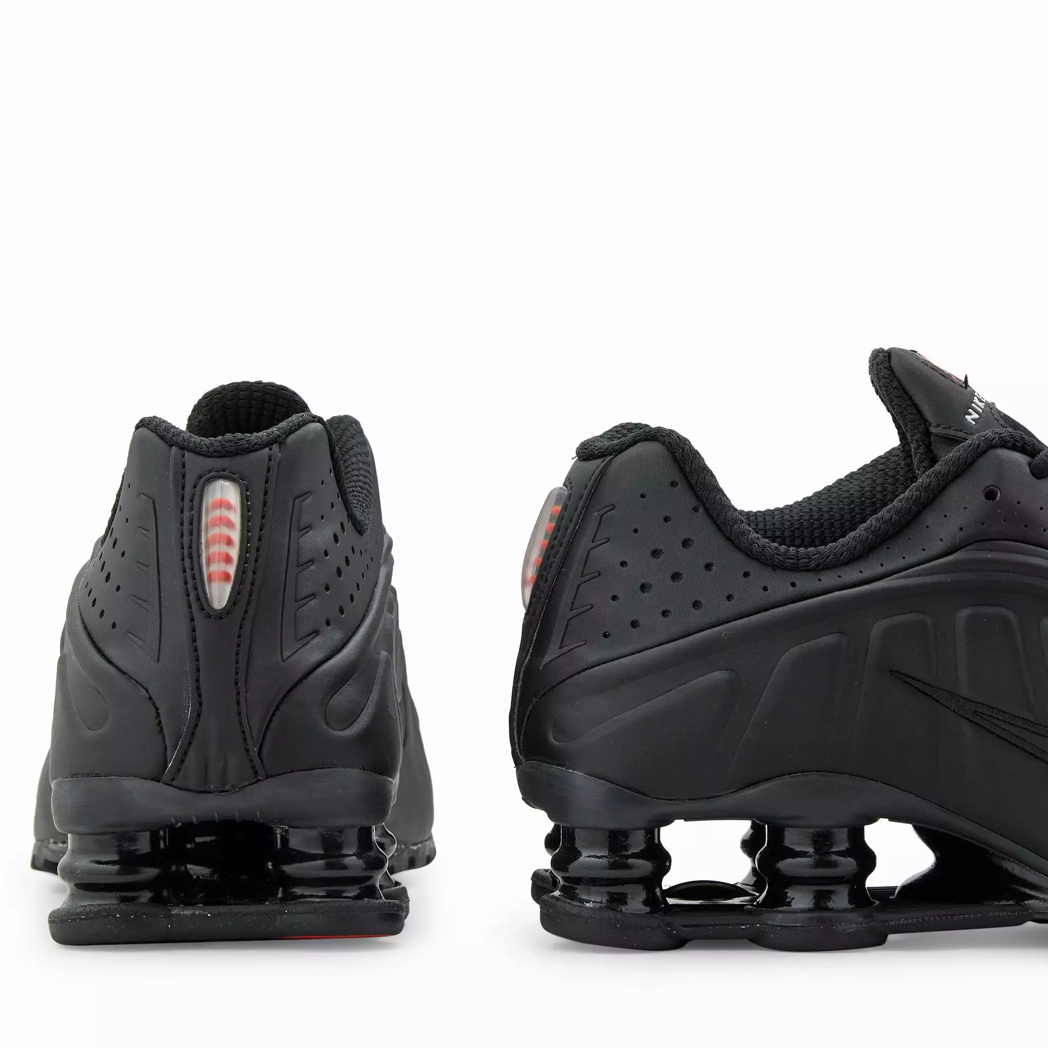 Women's Shox R4 Black | Black | Black | Max Orange