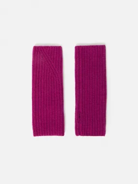 Wool Cashmere Mittens | Raspberry