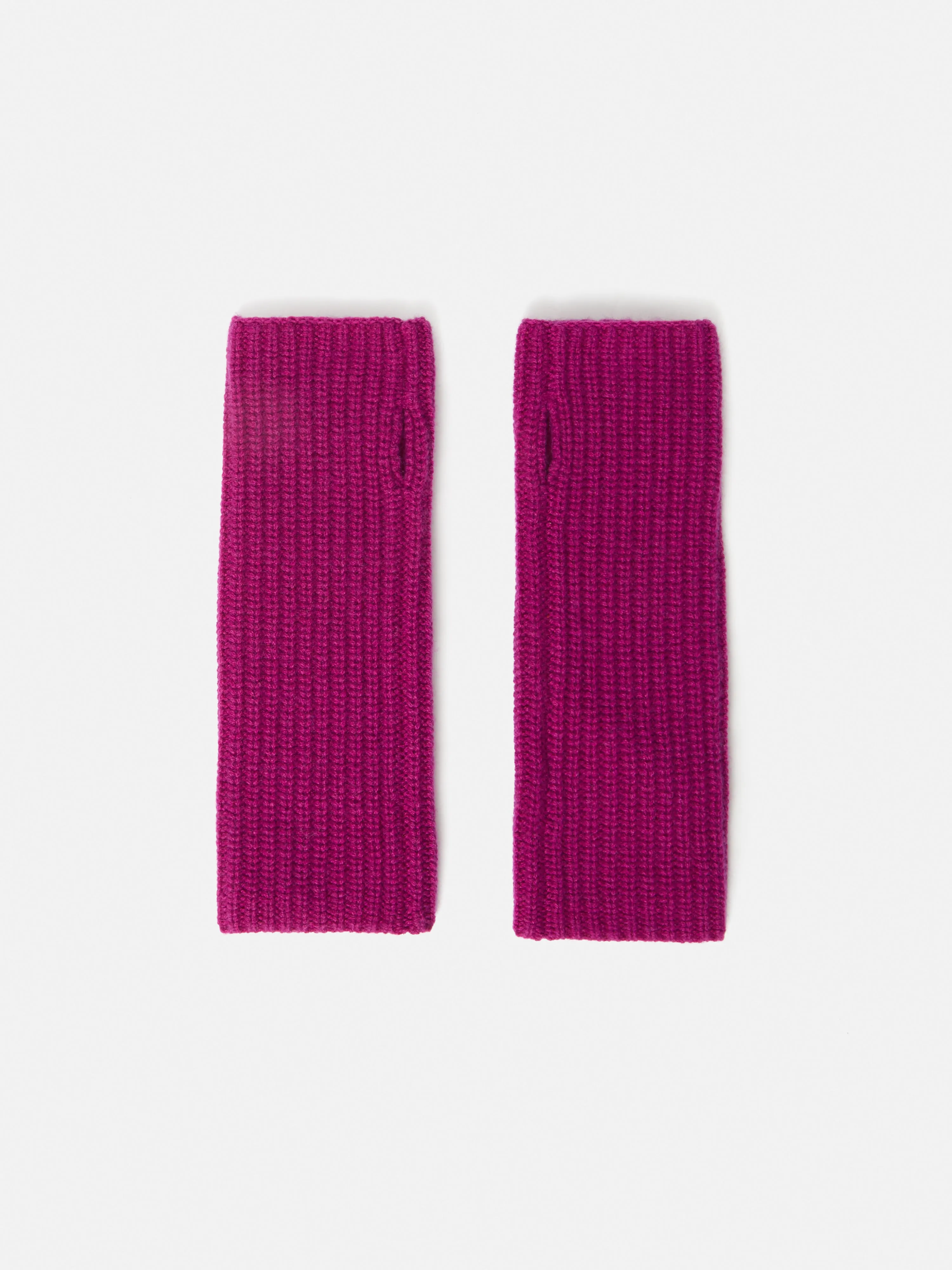 Wool Cashmere Mittens | Raspberry