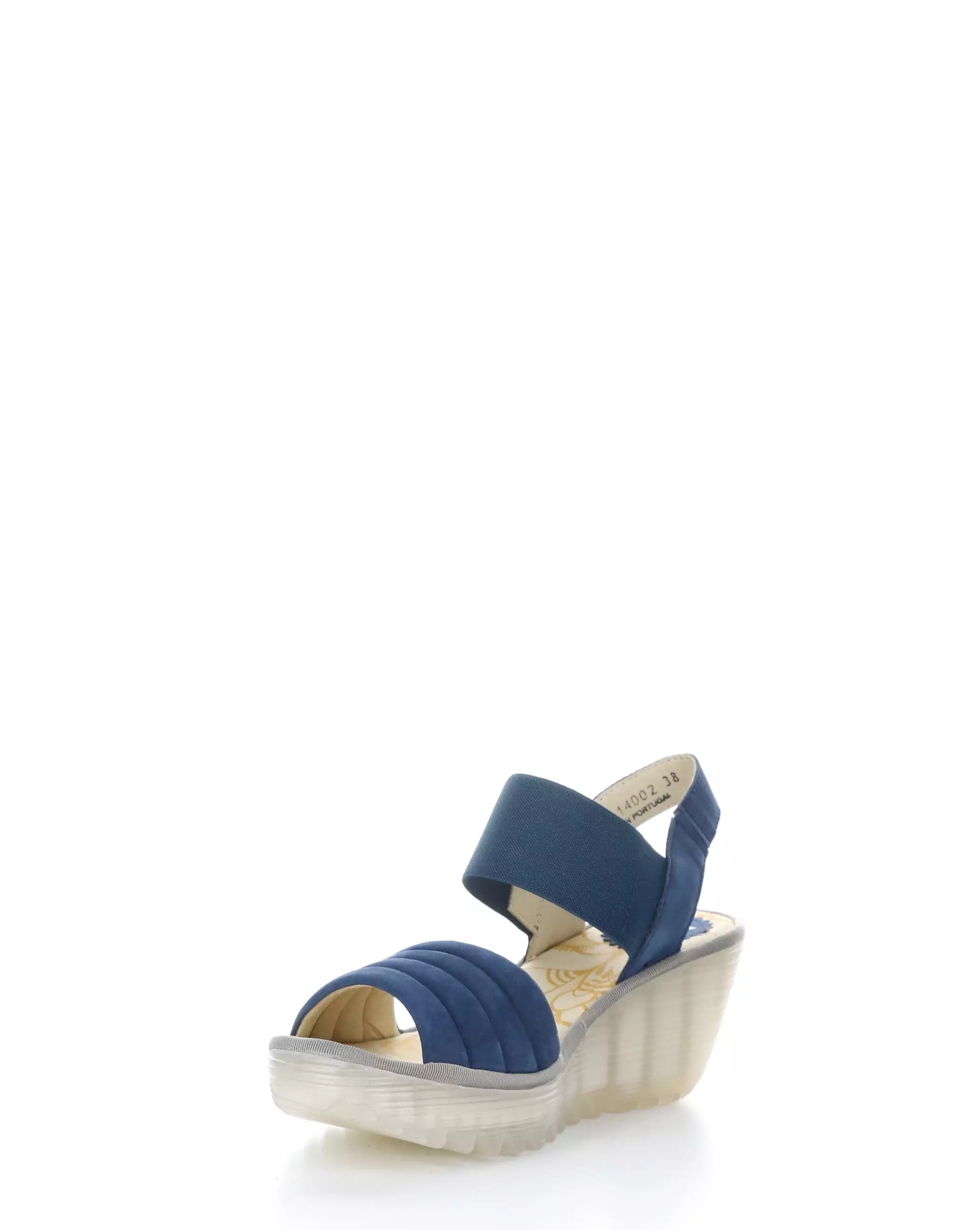 YIKO414FLY 002 BLUE Elasticated Sandals