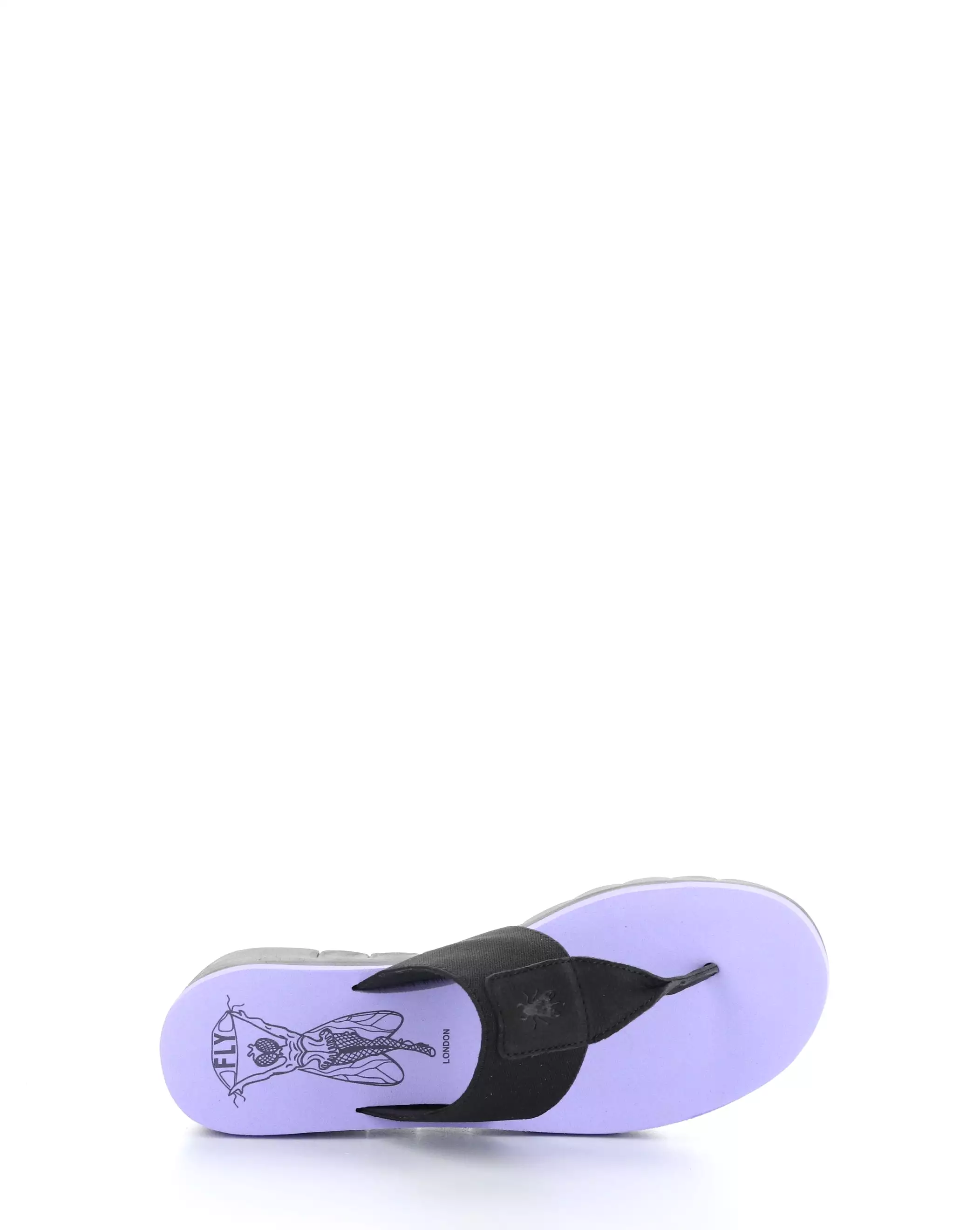 YOMU725FLY 010 BLACK/VIOLA Slip-on Sandals