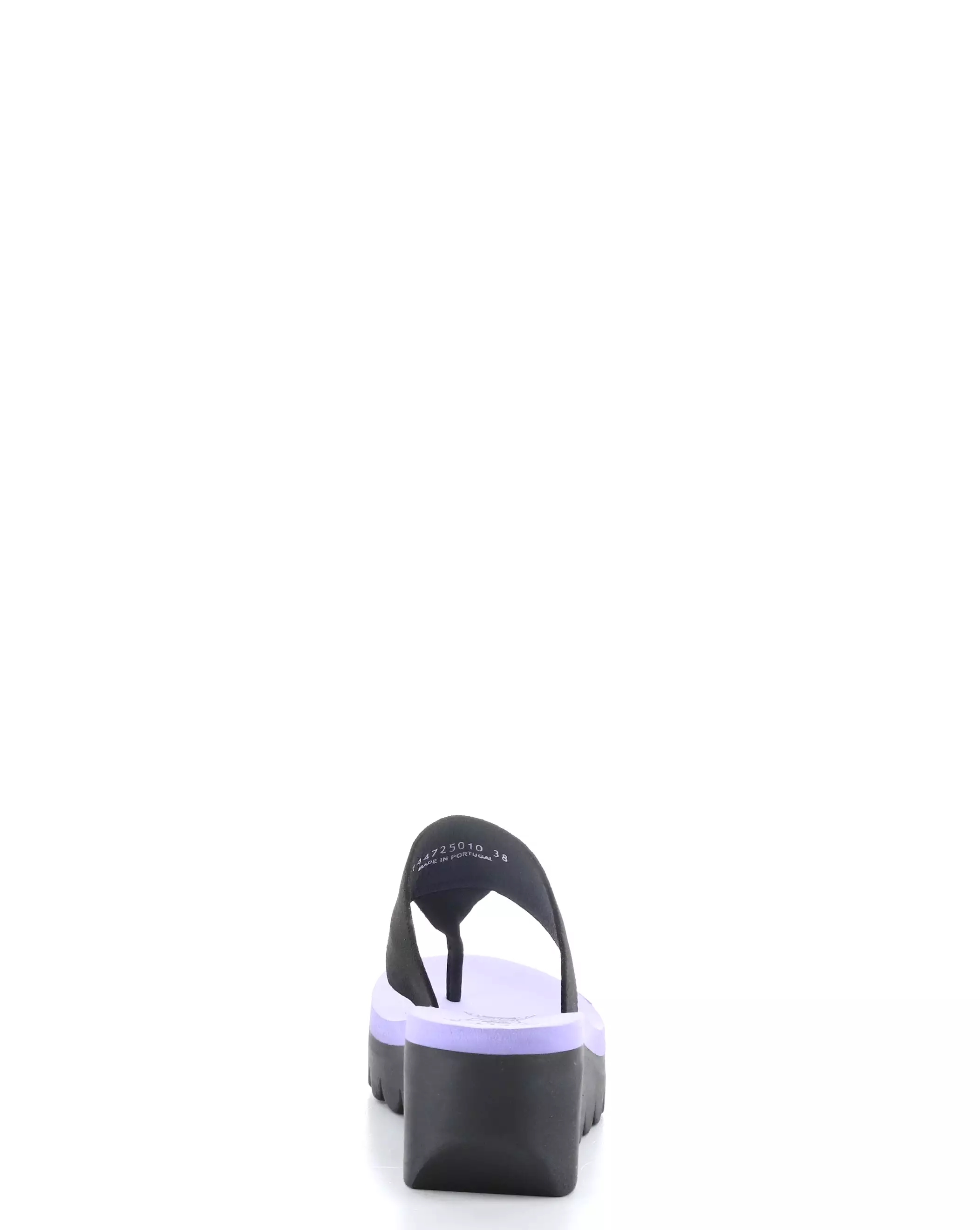 YOMU725FLY 010 BLACK/VIOLA Slip-on Sandals