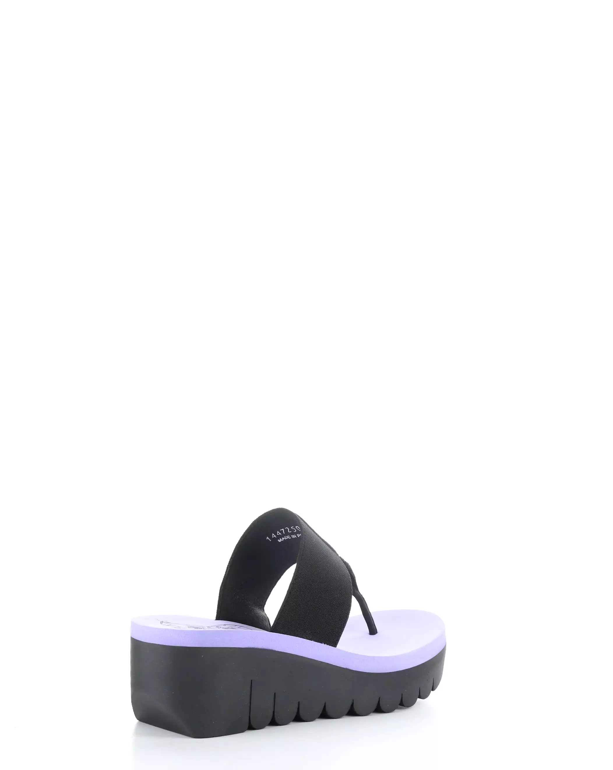 YOMU725FLY 010 BLACK/VIOLA Slip-on Sandals